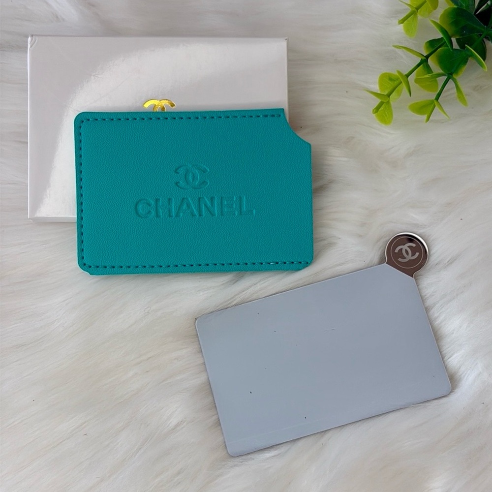 CHANEL Teal Mirror & Card Holder - Picture 5 of 7